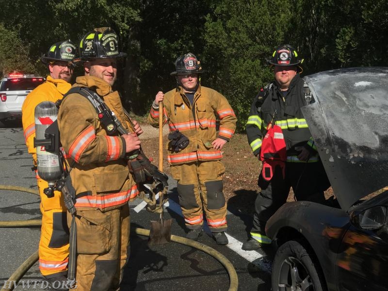 Car Fire Arcadia Rd 10/20/17
Left to Right: Front LT. Ahrens Rear FF Lapierre FF Drummond FF McGouran